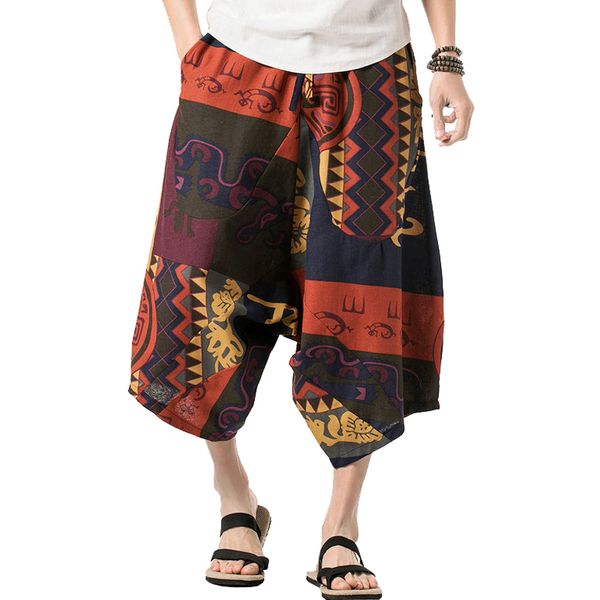 men's pants drop harem men's pants summer sweatpants streetwear joggers men hip hop cotton calflength wide leg women trousers 2210, Black
men's pants drop harem men's pants summer sweatpants streetwear joggers men hip hop cotton calflength wide leg women trousers 2210, Black