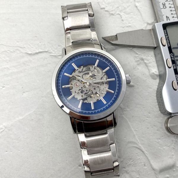 men watch stainless steel three stitches luxury brand automatic mechanical watches fashion arma hollow-out style steel strap, Slivery;brown
men watch stainless steel three stitches luxury brand automatic mechanical watches fashion arma hollow-out style steel strap, Slivery;brown