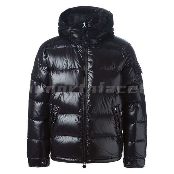 

Mens Parka Winter Jackets Womens Downs Parkas Outerwear Fashion Brand Hooded Out Door Warm Down Jacket Coat Asian Size S-3XL, Black matte