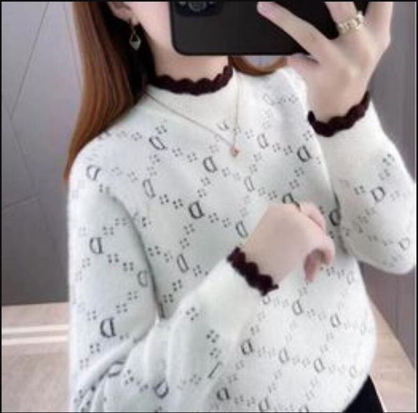 women's sweaters autumn winter luxury long-sleeved o-neck knitted print pullover dress loose casual, White;black
women's sweaters autumn winter luxury long-sleeved o-neck knitted print pullover dress loose casual, White;black