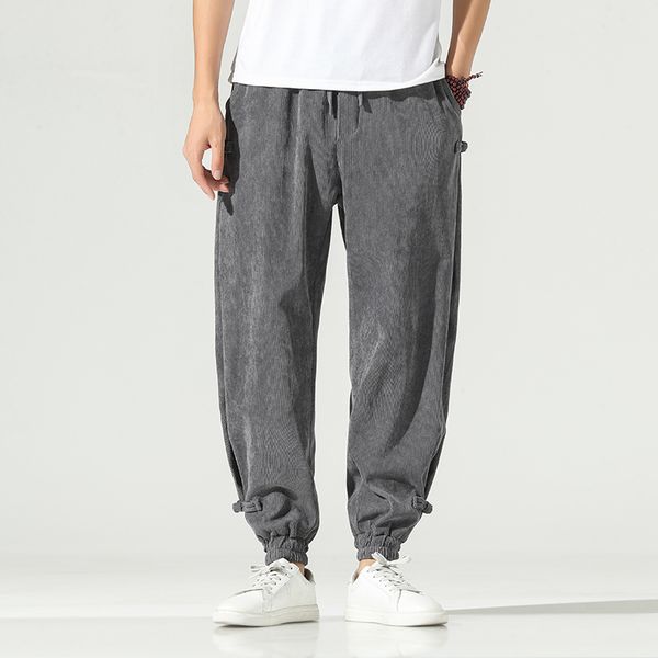 men's pants streetwear men's harem pants oversized casual man trousers corduroy loose harajuku style men jogger vintage sweatpants, Black
men's pants streetwear men's harem pants oversized casual man trousers corduroy loose harajuku style men jogger vintage sweatpants, Black