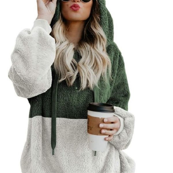 womens hoodies sweatshirts autumn winter womens spliced sweater hooded fleece warm sweater female faux lamb wool coat outdoors sweater jacke, Black
womens hoodies sweatshirts autumn winter womens spliced sweater hooded fleece warm sweater female faux lamb wool coat outdoors sweater jacke, Black