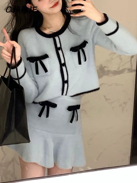 two piece dress set women korean fashion bow designer mini skirt suits female pink y2k patchwork casual kawaii autumn 221010, White
two piece dress set women korean fashion bow designer mini skirt suits female pink y2k patchwork casual kawaii autumn 221010, White