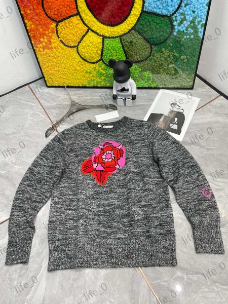 brand womens camellia sweater collared front floral embroidery sweaters classic round neck pullover knitwear warm fashion designer cardigan, White;black
brand womens camellia sweater collared front floral embroidery sweaters classic round neck pullover knitwear warm fashion designer cardigan, White;black