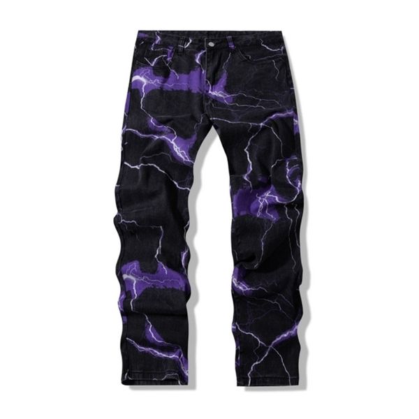 men's jeans vibe style lightning print tie dye men straight y2k trousers hip hop vintage harajuku women denim pants ropa hombre 221008, Blue
men's jeans vibe style lightning print tie dye men straight y2k trousers hip hop vintage harajuku women denim pants ropa hombre 221008, Blue