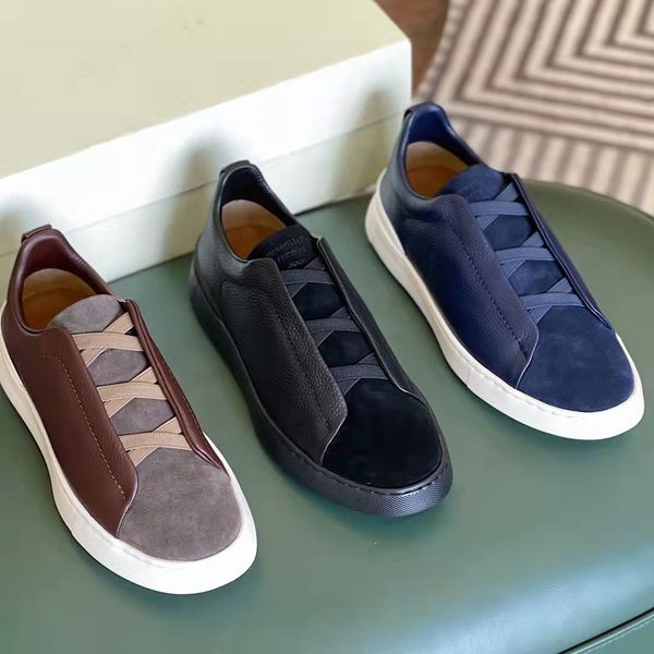 famous brands new men triple stitch sneakers shoes triple-crossed elastics rubber sole trainers man runner genuine leather suede flexible
famous brands new men triple stitch sneakers shoes triple-crossed elastics rubber sole trainers man runner genuine leather suede flexible