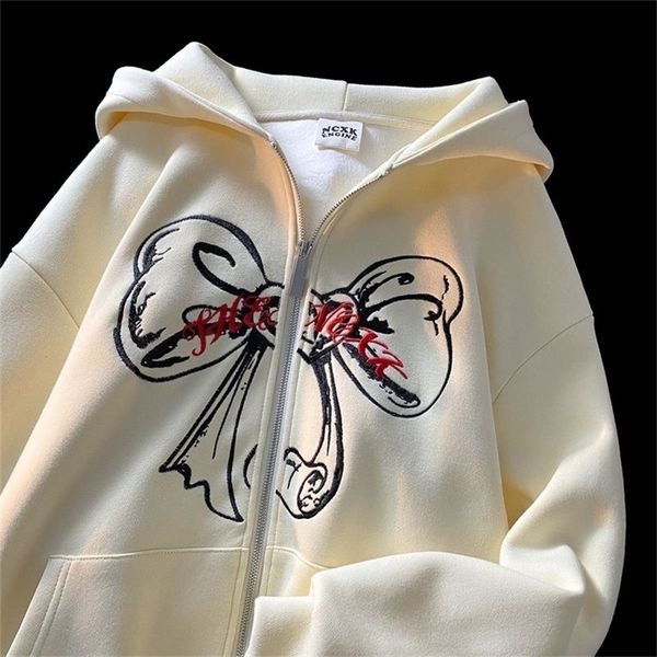 womens hoodies sweatshirts embroidery bow retro hoodie women y2k clothes streetwear hiphop harajuku casual grunge zip up hoodie sweatshirt w, Black
womens hoodies sweatshirts embroidery bow retro hoodie women y2k clothes streetwear hiphop harajuku casual grunge zip up hoodie sweatshirt w, Black