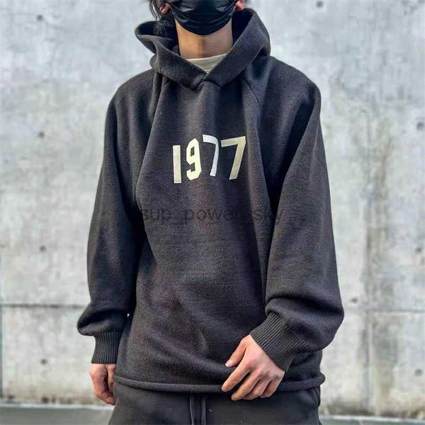 men's sweaters essential designer double thread flocking embroidery american couples hooded sweaters, White;black
men's sweaters essential designer double thread flocking embroidery american couples hooded sweaters, White;black