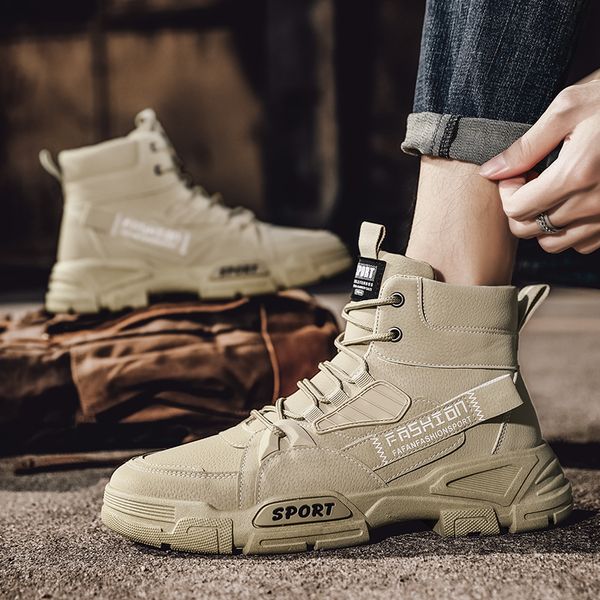 boots winter outdoor hiking boots for men fashion high casual shoes artificial leather for leisure army boot 221008, Black
boots winter outdoor hiking boots for men fashion high casual shoes artificial leather for leisure army boot 221008, Black