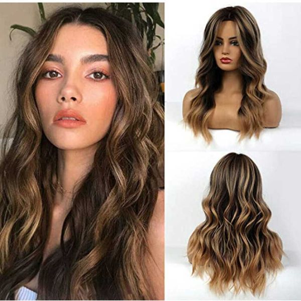 synthetic wigs new style women's chemical fiber hair high-temperature silk rose net head cover brown long curly hair wig 221010, Black
synthetic wigs new style women's chemical fiber hair high-temperature silk rose net head cover brown long curly hair wig 221010, Black