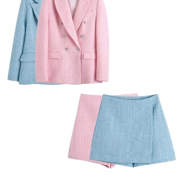 women's suits blazers traf women fashion tweed double breasted blazer coat vintage long sleeve flap pockets female outerwear chic veste, White;black 
women's suits blazers traf women fashion tweed double breasted blazer coat vintage long sleeve flap pockets female outerwear chic veste, White;black