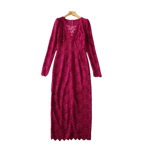 108 xl 2022 spring autumn runway dresses dress long sleeve green red lace empire fashion womens crew neck sh, Black
108 xl 2022 spring autumn runway dresses dress long sleeve green red lace empire fashion womens crew neck sh, Black
