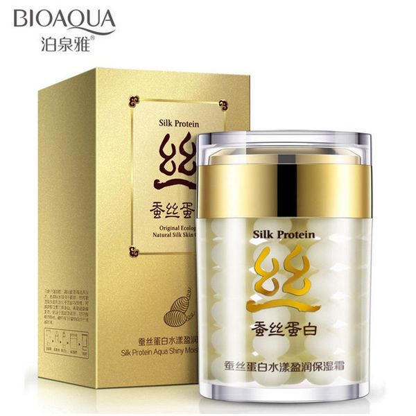bioaqua silk protein moisturing snail face cream acne removal cream facial firming faces serum skin care 2069, White
bioaqua silk protein moisturing snail face cream acne removal cream facial firming faces serum skin care 2069, White