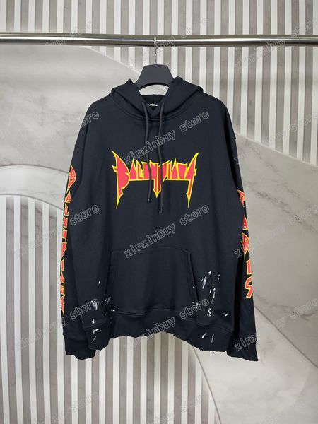 xinxinbuy men designer hoodie sweater destroyed letter flame print paris hand painted women black apricot yellow xs-l, Black;brown
xinxinbuy men designer hoodie sweater destroyed letter flame print paris hand painted women black apricot yellow xs-l, Black;brown