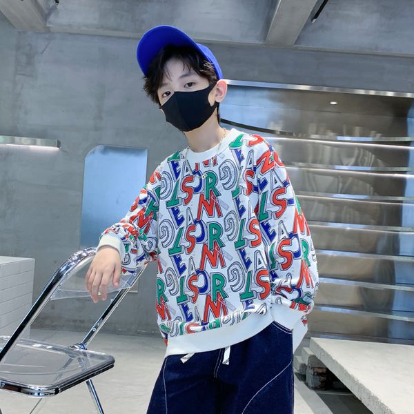 pullover spring and autumn children s sports hoodie clothing letter loose 221010, Blue
pullover spring and autumn children s sports hoodie clothing letter loose 221010, Blue