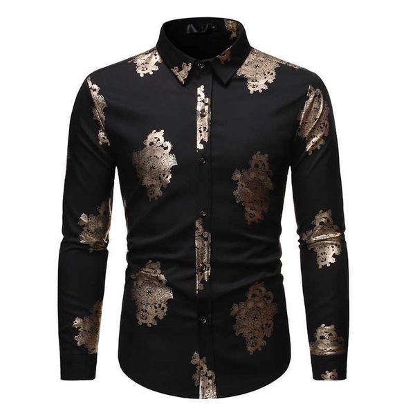 men's casual shirts black slim fit long sleeve shirt men camisa masculina 2022 fashion shiny gold floral dress shirts mens business cas, White;black
men's casual shirts black slim fit long sleeve shirt men camisa masculina 2022 fashion shiny gold floral dress shirts mens business cas, White;black