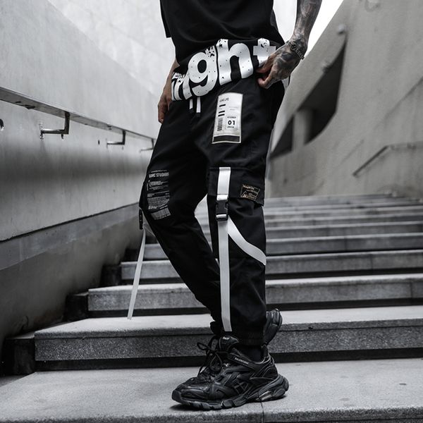 men's pants hip hop joggers men spring streetwear harem casual men pants anklelength sidepocket ribbons trousers men 221010, Black
men's pants hip hop joggers men spring streetwear harem casual men pants anklelength sidepocket ribbons trousers men 221010, Black