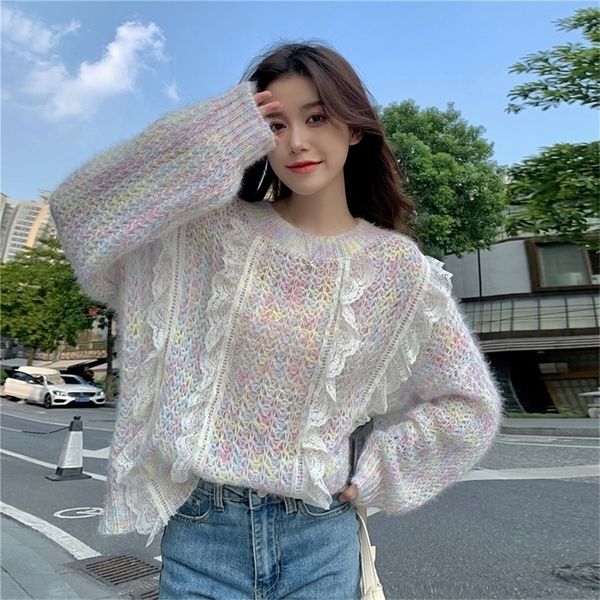 womens sweaters spring fall goth ita sweater women sweet lace tie dye knitted korean fashion kawaii knitwear girly y2k clothes 221008, White;black
womens sweaters spring fall goth ita sweater women sweet lace tie dye knitted korean fashion kawaii knitwear girly y2k clothes 221008, White;black