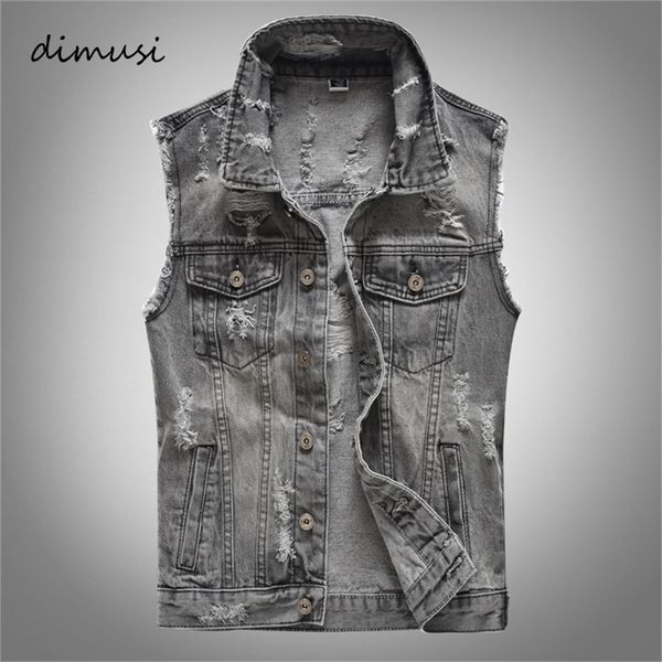 men's vests dimusi spring autumn vintage design mens denim vest male retor sleeveless jackets men ripped hole jean waistcoats clothing, Black;white
men's vests dimusi spring autumn vintage design mens denim vest male retor sleeveless jackets men ripped hole jean waistcoats clothing, Black;white