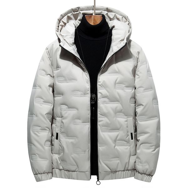 men's down parkas winter white duck jacket fashion warm hooded casual windbreaker for men 221010, Black
men's down parkas winter white duck jacket fashion warm hooded casual windbreaker for men 221010, Black