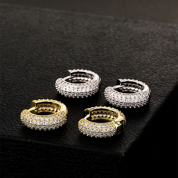 new fashion women mens earrings hip hop diamond hoops earings iced out bling cz rock punk round wedding gift, Golden;silver
new fashion women mens earrings hip hop diamond hoops earings iced out bling cz rock punk round wedding gift, Golden;silver