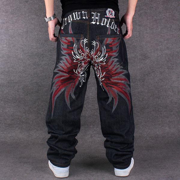 men's jeans mens jeans rushed stripe loose hip hop jeans men embroidery hiphop trousers embroidered flower wings denim trousers 221008, Blue
men's jeans mens jeans rushed stripe loose hip hop jeans men embroidery hiphop trousers embroidered flower wings denim trousers 221008, Blue