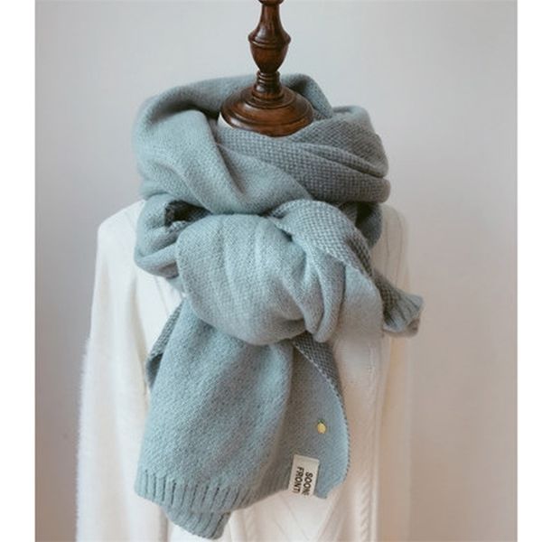scarves women solid cashmere scarves lady winter thicken warm soft pashmina shawls wraps pink black female knitted wool long scarf 221010, Blue;gray
scarves women solid cashmere scarves lady winter thicken warm soft pashmina shawls wraps pink black female knitted wool long scarf 221010, Blue;gray