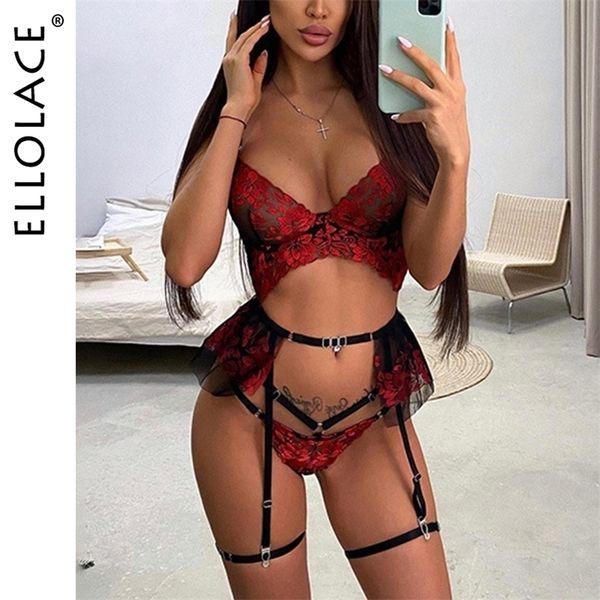 set ellolace sensual lingerie embroidery transparent underwear set 3pieces fancy ruffles garter belt with stockings bilizna 221010, Red;black
set ellolace sensual lingerie embroidery transparent underwear set 3pieces fancy ruffles garter belt with stockings bilizna 221010, Red;black