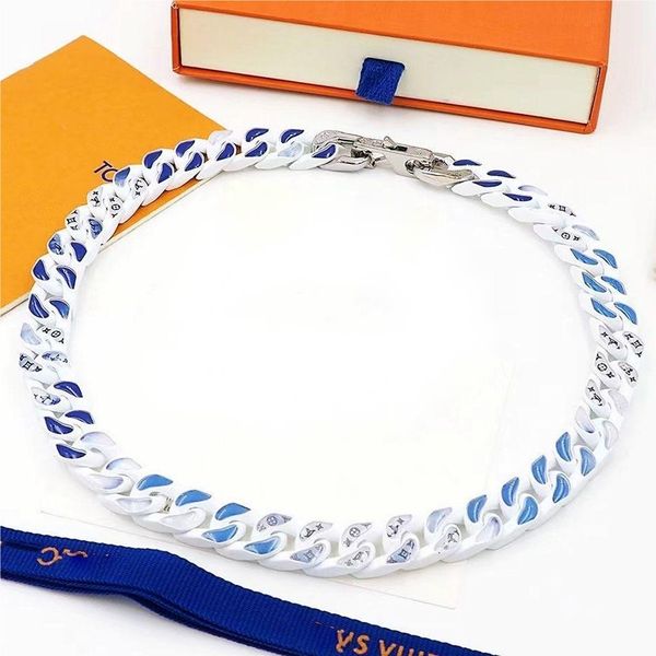 luxury designer jewelry gold necklace choker for letter gold mens chain stainless steel charm necklaces valentine's day easter gift wit, Silver
luxury designer jewelry gold necklace choker for letter gold mens chain stainless steel charm necklaces valentine's day easter gift wit, Silver