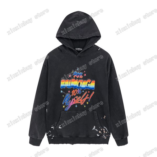 xinxinbuy men designer hoodie sweater destroyed hand painted letter paris round neck women black purple yellow xs-l, Black;brown
xinxinbuy men designer hoodie sweater destroyed hand painted letter paris round neck women black purple yellow xs-l, Black;brown