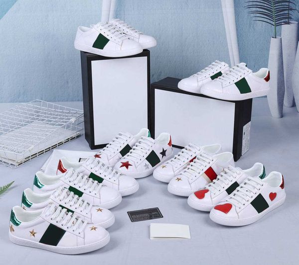 men ladies casual shoes sneakers designer fashion classic walking small white shoes embroidered striped leather sports flats couple size
men ladies casual shoes sneakers designer fashion classic walking small white shoes embroidered striped leather sports flats couple size