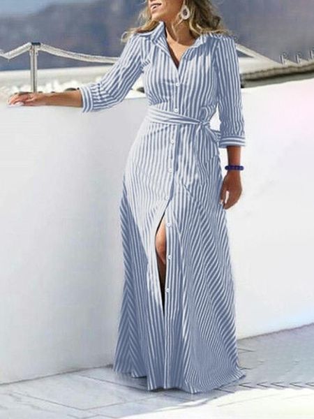 casual dresses fashion women lapel neck striped zanzea autumn long sleeve buttons maxi elegant shirt vestidos femme sundress 221010, Black;gray
casual dresses fashion women lapel neck striped zanzea autumn long sleeve buttons maxi elegant shirt vestidos femme sundress 221010, Black;gray