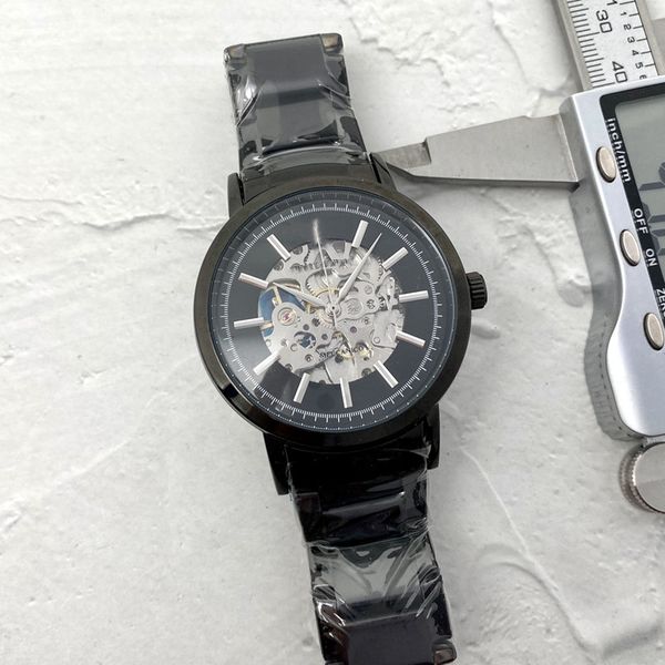 men watch stainless steel three stitches automatic mechanical watches luxury brand fashion arma hollow-out style steel strap, Slivery;brown
men watch stainless steel three stitches automatic mechanical watches luxury brand fashion arma hollow-out style steel strap, Slivery;brown