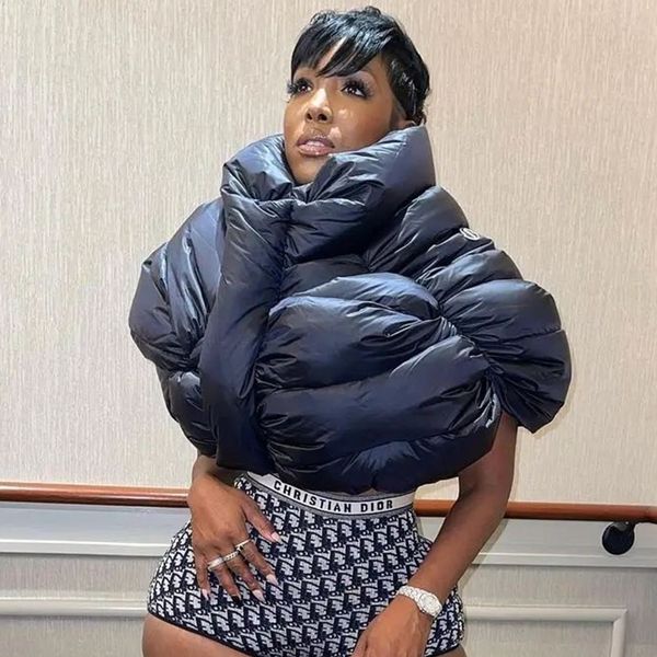 women's down & parkas irrgular coat women autumn stand collar zip puffer jacket hipster streetwear elegant overcoat cropped vest, Black
women's down & parkas irrgular coat women autumn stand collar zip puffer jacket hipster streetwear elegant overcoat cropped vest, Black