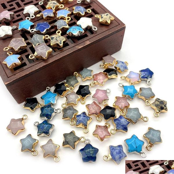 charms 13x16mm natural crystal stone charms decorate little star green rose quartz pendants gold edge trendy for necklace earrings je dhuak, Bronze;silver
charms 13x16mm natural crystal stone charms decorate little star green rose quartz pendants gold edge trendy for necklace earrings je dhuak, Bronze;silver