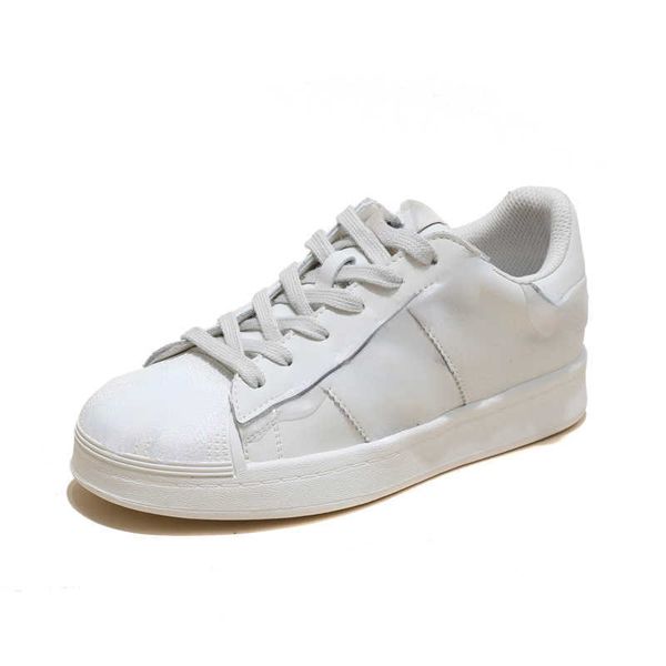 brand casual shoes shell head small white spring and summer sports lace up leather round toe flat shoes, Black
brand casual shoes shell head small white spring and summer sports lace up leather round toe flat shoes, Black