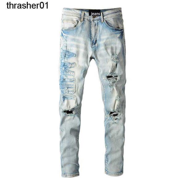 new men's jeans designer amirs fashion street cowboy casual pants micro elastic cotton youth blue streetwear tight jeans
new men's jeans designer amirs fashion street cowboy casual pants micro elastic cotton youth blue streetwear tight jeans