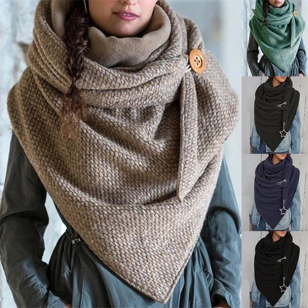 scarves women autumn winter solid color button star soft wrap thick warm scarf shawl 221010, Blue;gray
scarves women autumn winter solid color button star soft wrap thick warm scarf shawl 221010, Blue;gray