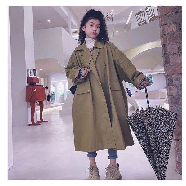 jackets kids girl 8 10 years double breasted trench coat spring fall black long fashion loose teenage windbreaker 221010, Blue;gray
jackets kids girl 8 10 years double breasted trench coat spring fall black long fashion loose teenage windbreaker 221010, Blue;gray
