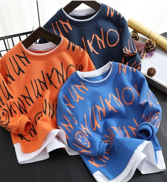 pullover spring autumn cartoon sweater boys fleece lined thickened cotton jacket medium and large kids fake two piece bottoming shirts 22101, Blue
pullover spring autumn cartoon sweater boys fleece lined thickened cotton jacket medium and large kids fake two piece bottoming shirts 22101, Blue