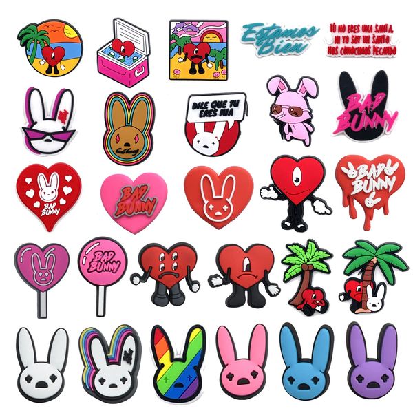 shoe parts accessories bad bunny charms for croc clog decoration cute cartoon charm pack girl boy women men party fa croccharmsletter otr9l, White;pink
shoe parts accessories bad bunny charms for croc clog decoration cute cartoon charm pack girl boy women men party fa croccharmsletter otr9l, White;pink