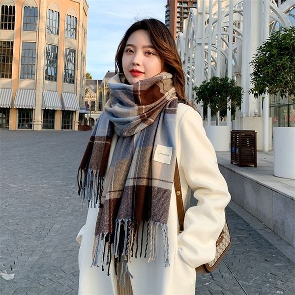 scarves w66 scarf female winter korean version of wild plaid autumn and winter thickening warm shawl couple student bib 221010, Blue;gray
scarves w66 scarf female winter korean version of wild plaid autumn and winter thickening warm shawl couple student bib 221010, Blue;gray