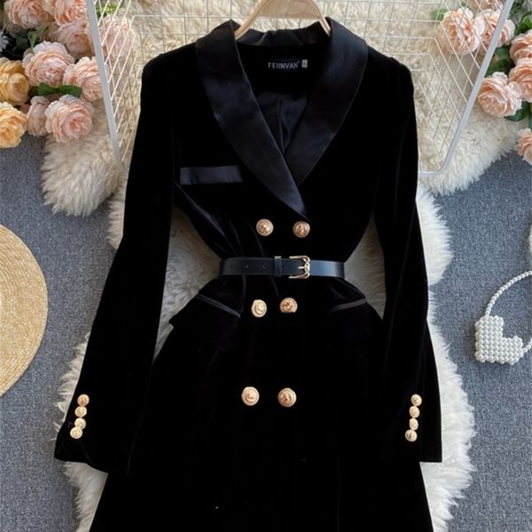 women's suits blazers blazer coat women velvet suit jacket winter double breasted long sleeve ladies black blazer belt women slim suit, White;black
women's suits blazers blazer coat women velvet suit jacket winter double breasted long sleeve ladies black blazer belt women slim suit, White;black