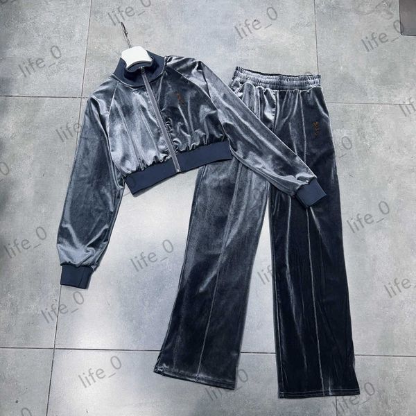 brand womens two piece pants stitching webbing stand collar elastic waist casual trousers classic sports style women tracksuits 3 colors, White
brand womens two piece pants stitching webbing stand collar elastic waist casual trousers classic sports style women tracksuits 3 colors, White