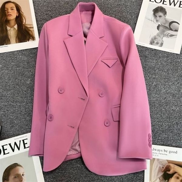 women's suits blazers women korean solid color fashion casual long sleeve double-breasted streetwear office lady blazer vintage coat 22, White;black
women's suits blazers women korean solid color fashion casual long sleeve double-breasted streetwear office lady blazer vintage coat 22, White;black