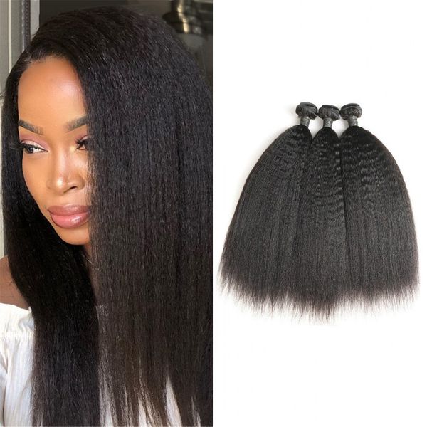 human hair kinky straight bundles 3pcs 9a natural color brazilian remy hair weaving 8-26 inch, Black
human hair kinky straight bundles 3pcs 9a natural color brazilian remy hair weaving 8-26 inch, Black