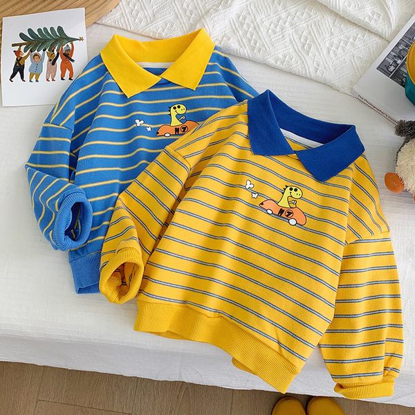 pullover children sweatshirts stripe polo shirts for kids school uniform boys outerwear long sleeve toddler tees baby outfits clothing 22101, Blue
pullover children sweatshirts stripe polo shirts for kids school uniform boys outerwear long sleeve toddler tees baby outfits clothing 22101, Blue