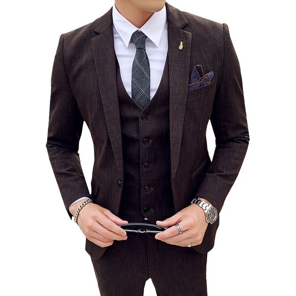 men's suits blazers 3 pcs suits set men british style coat vest pants male slim fit wedding dress tuxedos business casual jacket trouse, White;black
men's suits blazers 3 pcs suits set men british style coat vest pants male slim fit wedding dress tuxedos business casual jacket trouse, White;black