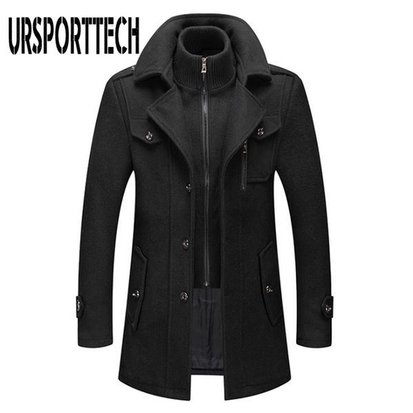 men's wool blends winter men's wool coat solid color cold resistant men woolen overcoat double collar casual trench coat male over, Black
men's wool blends winter men's wool coat solid color cold resistant men woolen overcoat double collar casual trench coat male over, Black