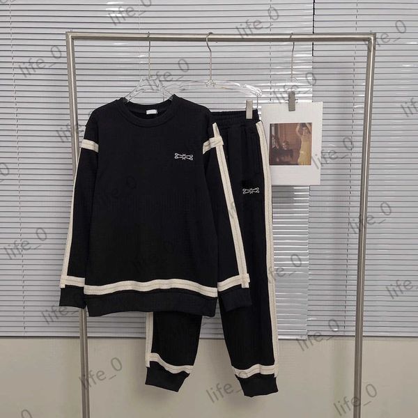 brand womens two piece pants front logo embroidery round collar pullover jackets elastic waist stripe trousers casual sports style women tr, White
brand womens two piece pants front logo embroidery round collar pullover jackets elastic waist stripe trousers casual sports style women tr, White